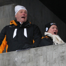 King Harald and Queen Sonja watch the sprint from the Royal stands (Photo: Erik Johansen / Scanpix)